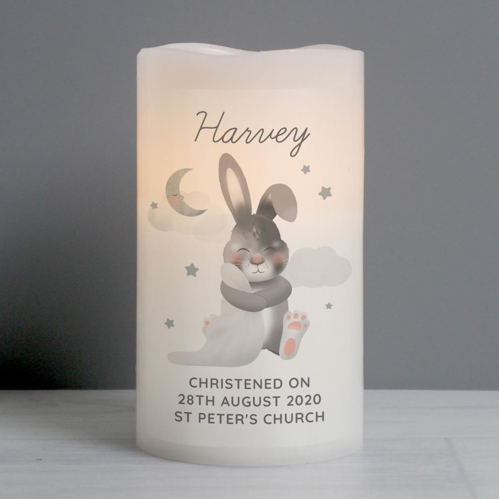 Personalised Baby Bunny LED Candle Extra Image 3